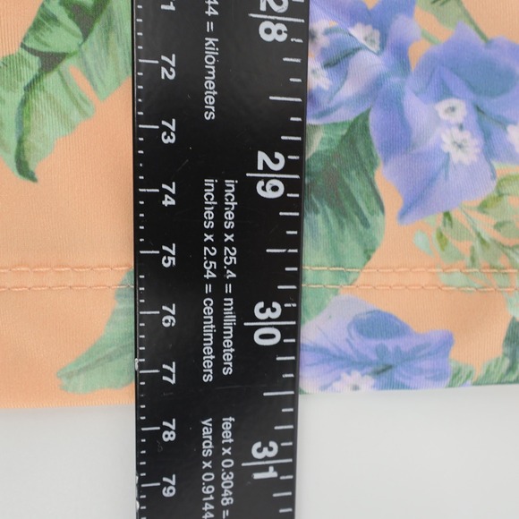 Bad Birdie Mens Core Polo Flora Fiesta Golf Shirt Size L‎ Peach Floral - Picture 7 of 7